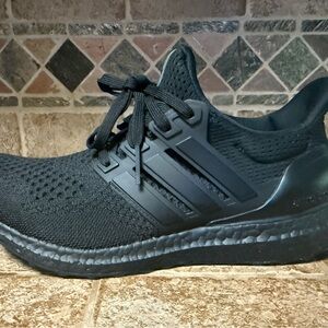 Adidas Triple Black Running Shoes UltraBoost size 9